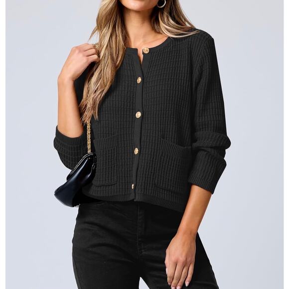 ANRABESS Women Cardigan Sweater Dressy Casual Classic Long Sleeve - Picture 1 of 6